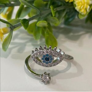 Adjustable Evil Eye Ring